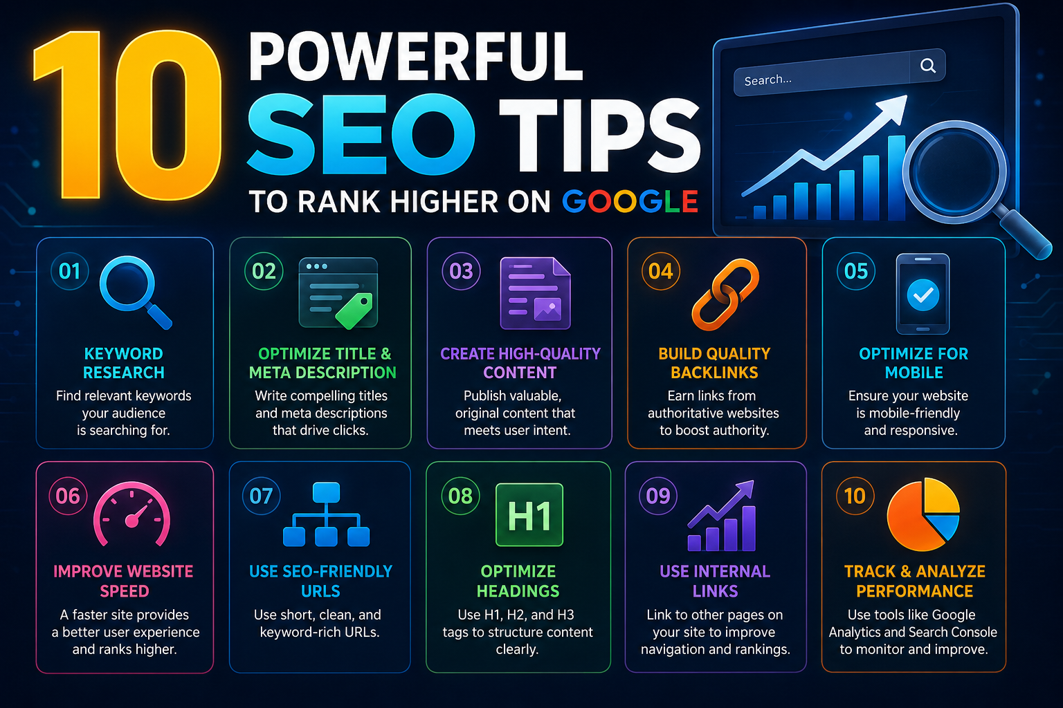 SEO tips to rank higher on Google